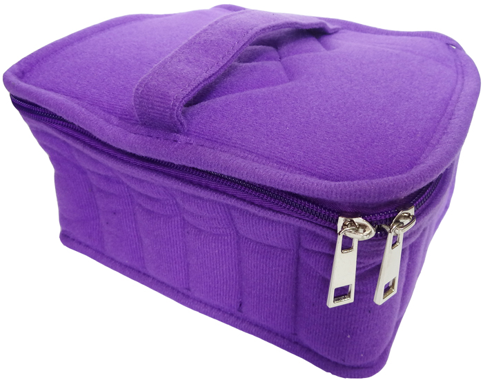 Purple essential oil carry case for 30 bottles