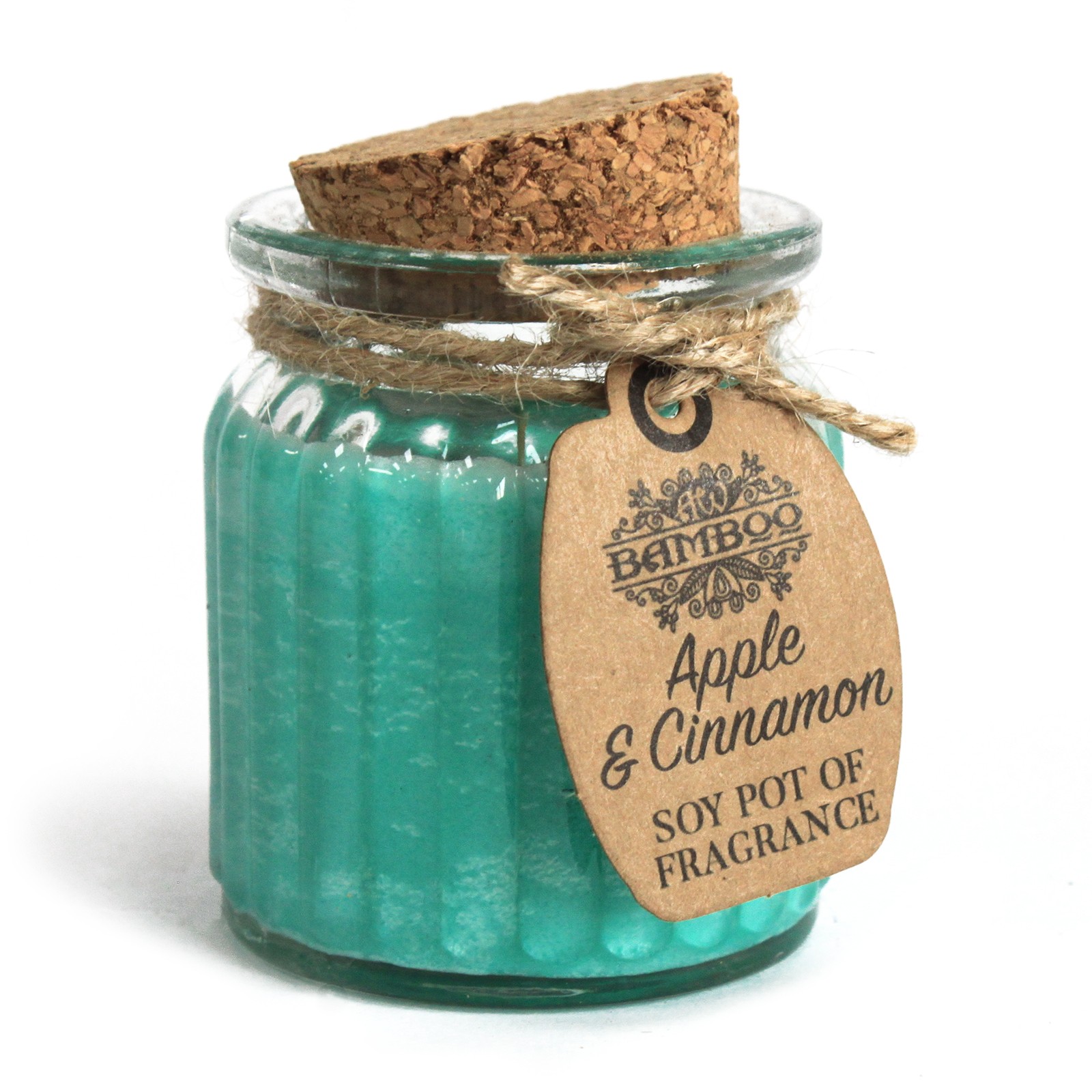 Apple & Cinnamon Soy Wax Candle - Scented Pot Candle