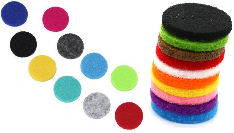10x Aromatherapy Necklace Reusable Refill Pad - For 25mm Necklaces