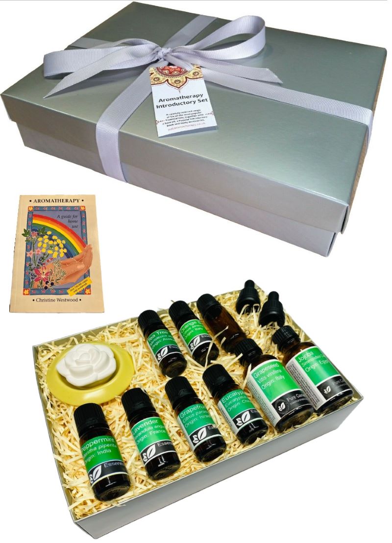 Aromatherapy Gift Set - Silver Gift Box