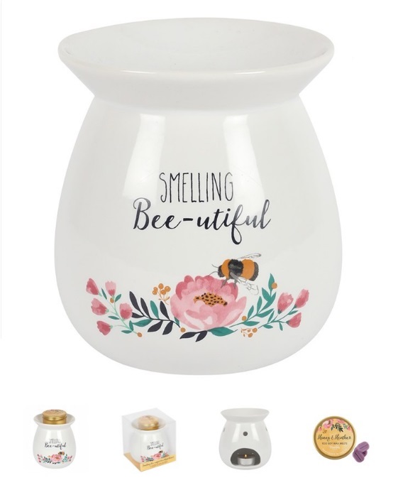 Smelling BEE-UTIFUL White Ceramic Oil Burner
