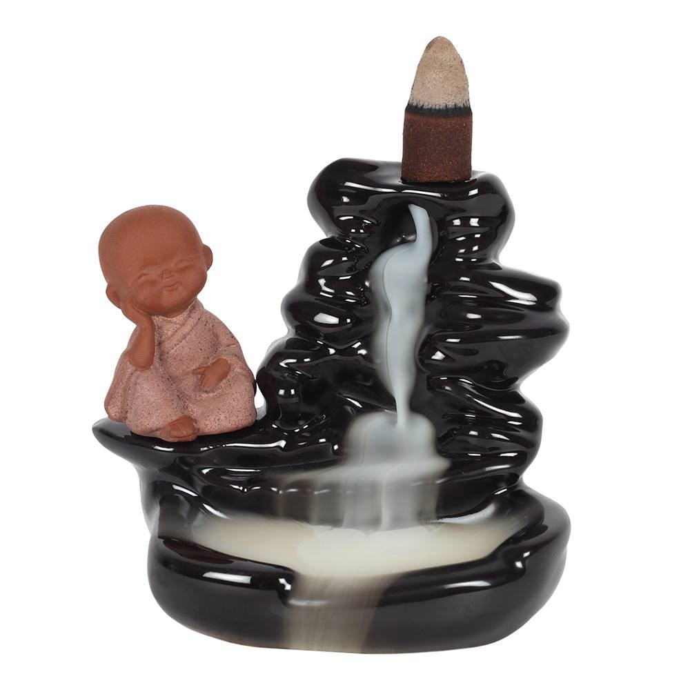 Buddha Waterfall Backflow Incense Burner - With 10 x Free Cones
