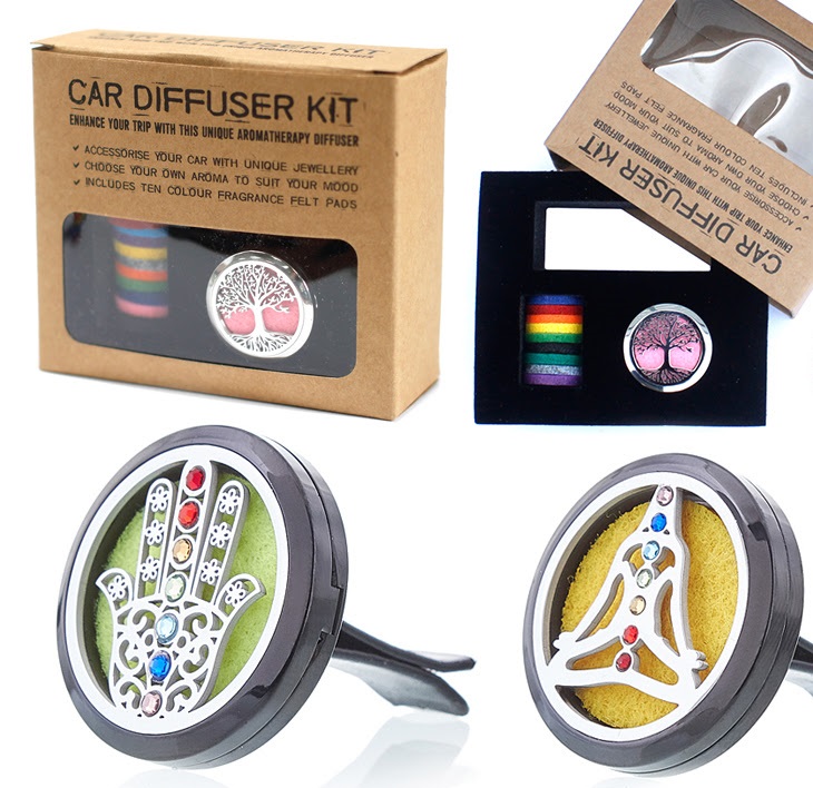Stainless Clip on Car Air Vent Freshener - Essential Oil Car Diffuser