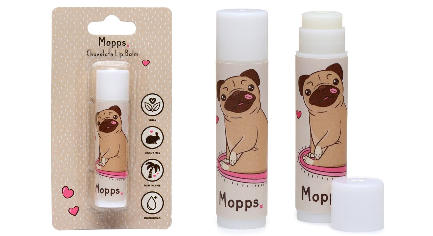 Chocolate - Mopps Pug, Lip Balm