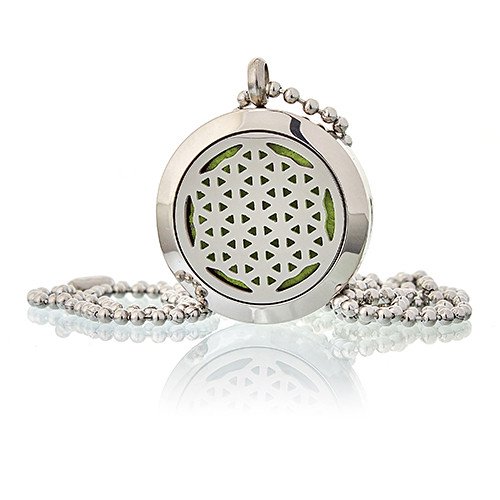 Aromatherapy Diffuser Necklace - Flower of Life