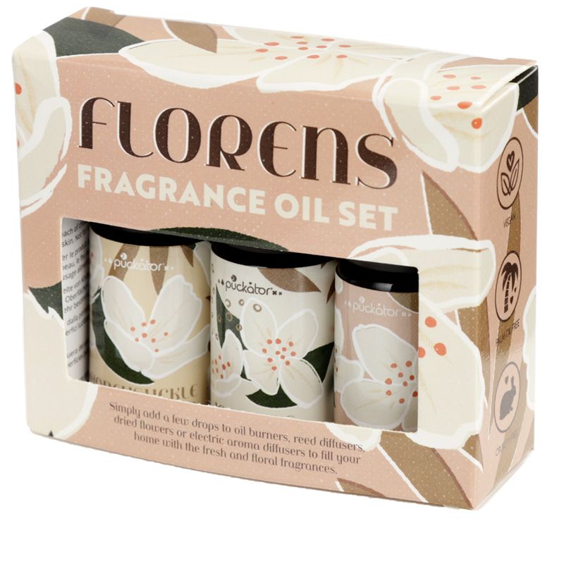 Florens Set of 3 Fragrance Oils - Honeysuckle, Jasmine, Sandalwood