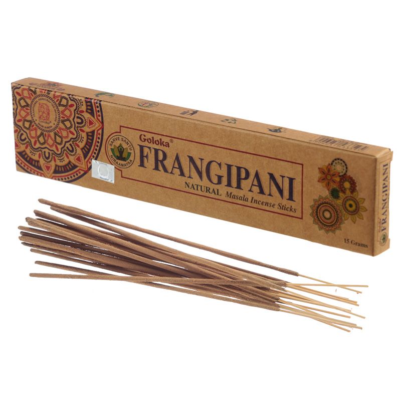 Goloka Organica Masala Incense Sticks - Frangipani