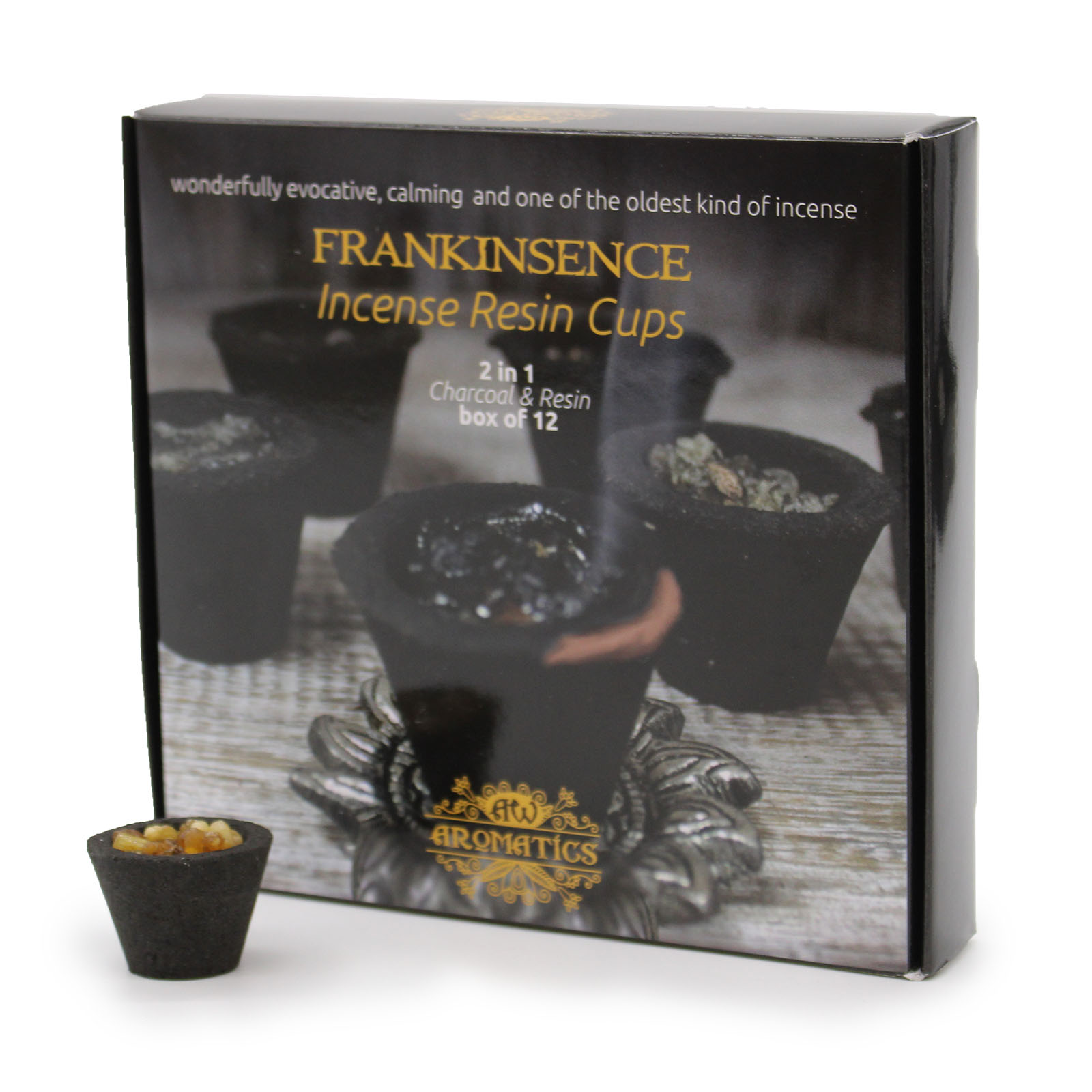 Box of 12 - Frankincense Resin Incense Cups