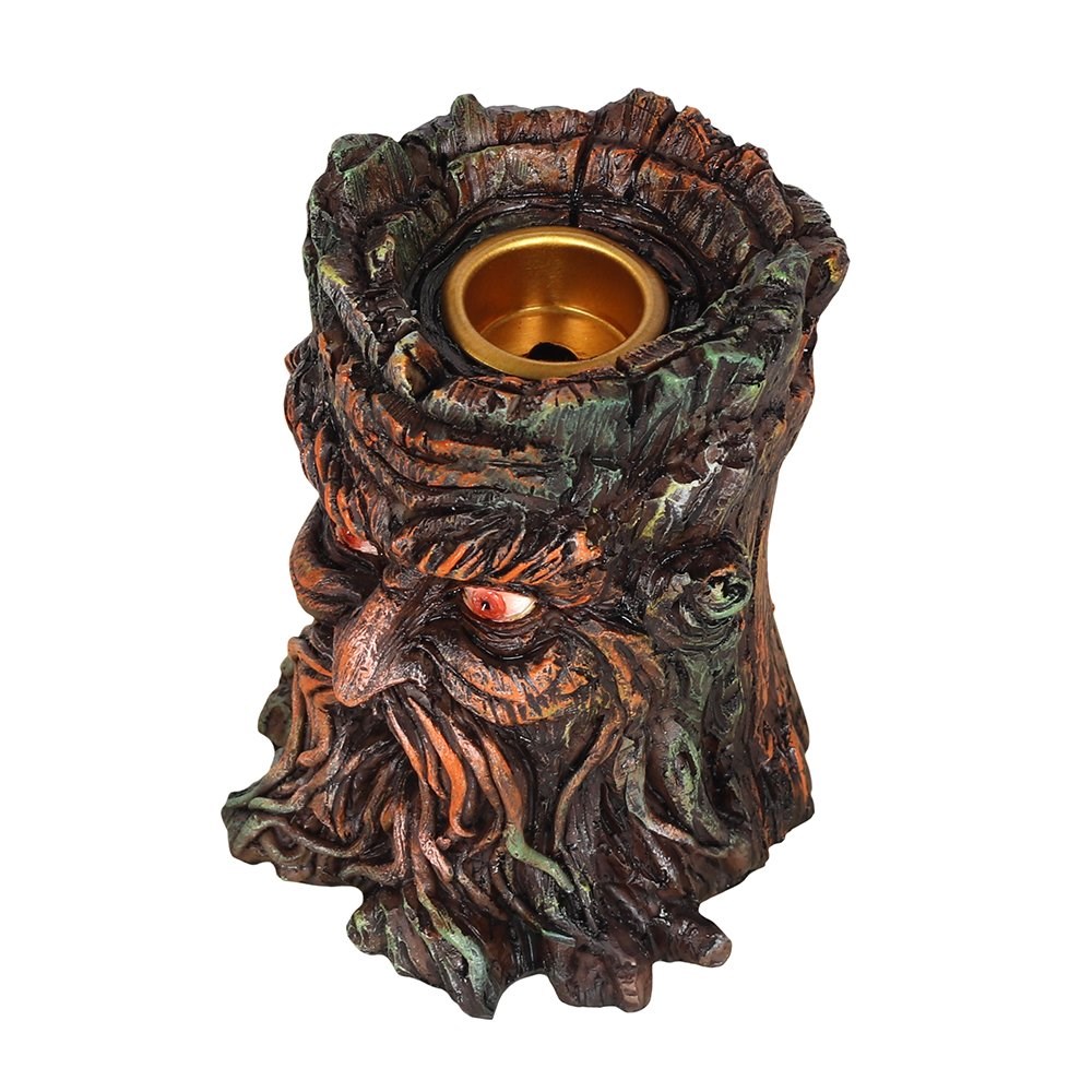 Green Man Backflow Incense Burner - With 10 x Free Cones