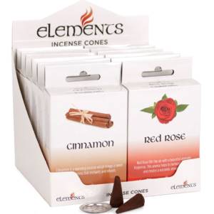 Elements Incense Cones, Various Scents, 15 Cones Per Pack