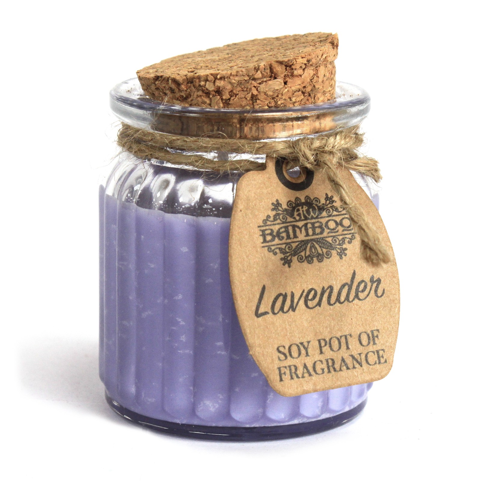 Lavender Soy Wax Candle - Scented Pot Candle
