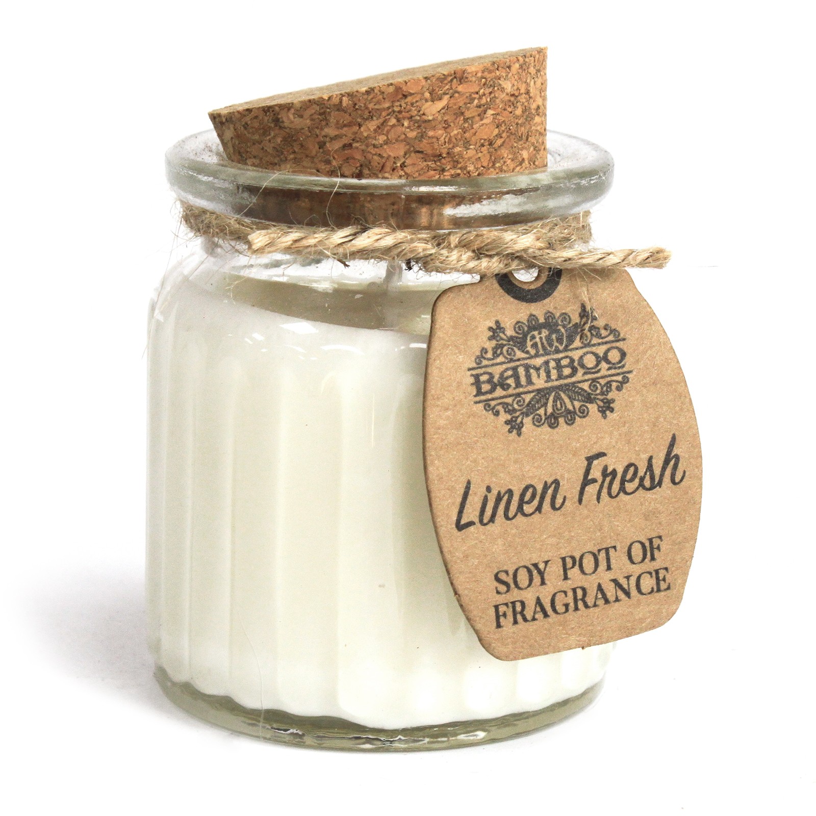 Linen Fresh Soy Wax Candle - Scented Pot Candle