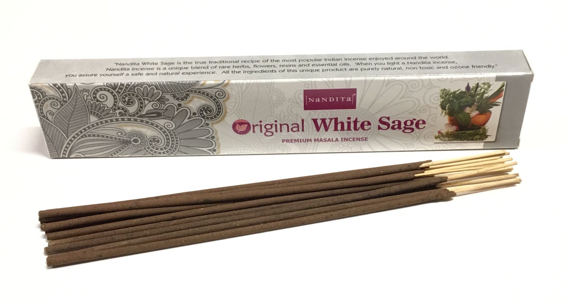 Nandita White Sage Incense Sticks