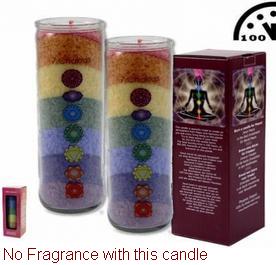 7 Chakras Candle - (NO FRAGRANCE) 