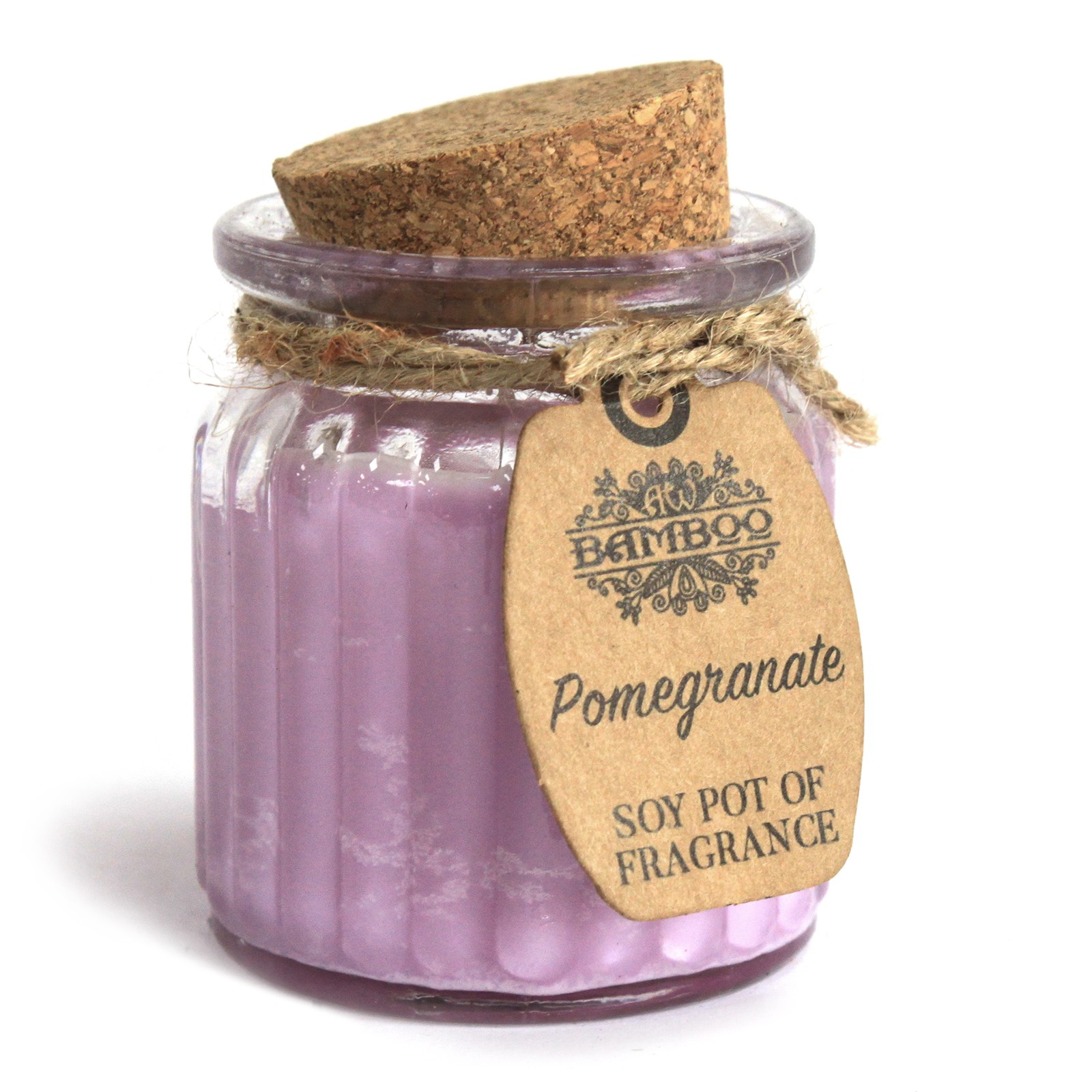 Pomegranate Soy Wax Candle - Scented Pot Candle