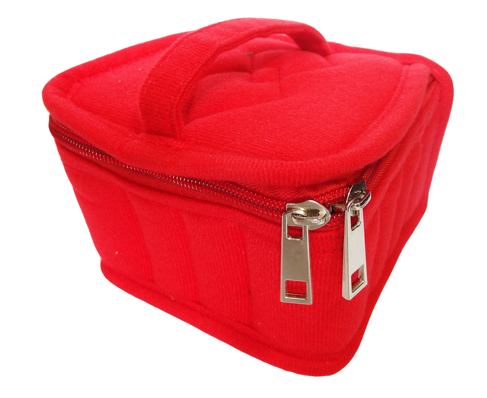 Red essential oil carry case for 16 bottles
