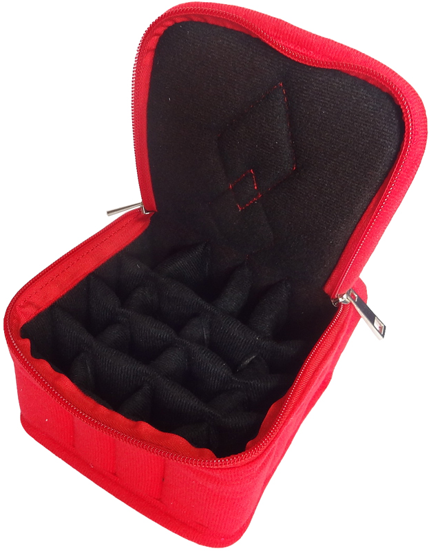 Red essential oil carry case for 16 bottles