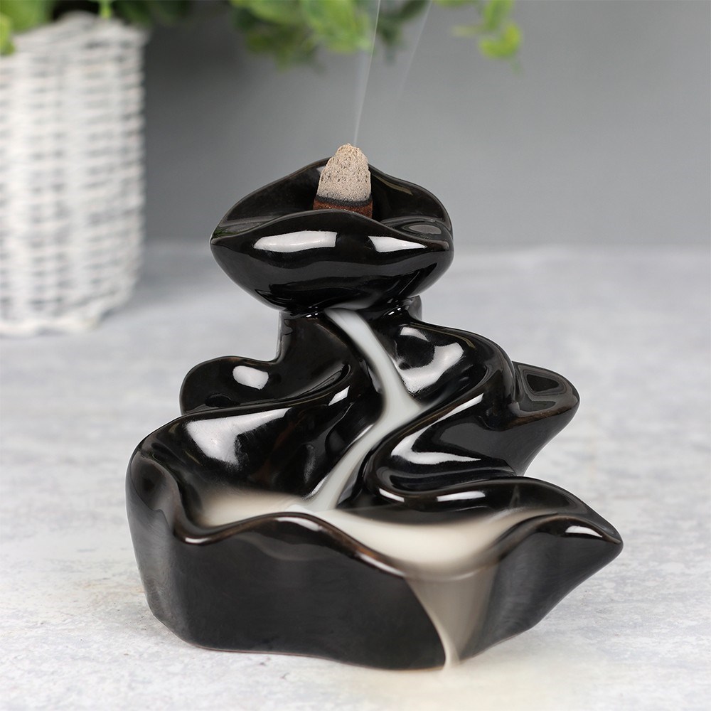 River Backflow Incense Burner - With 10 x Free Cones