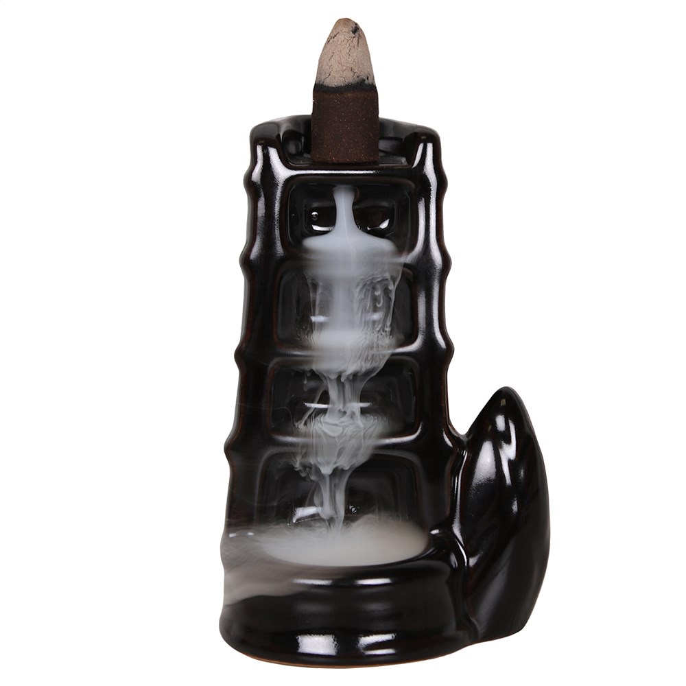 Split Bamboo Backflow Incense Burner - With 10 x Free Cones