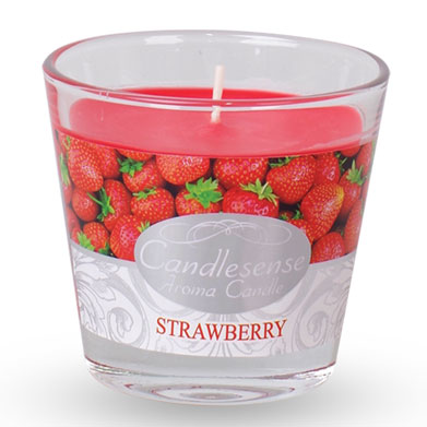 Wax Scented Jar Candle - Strawberry