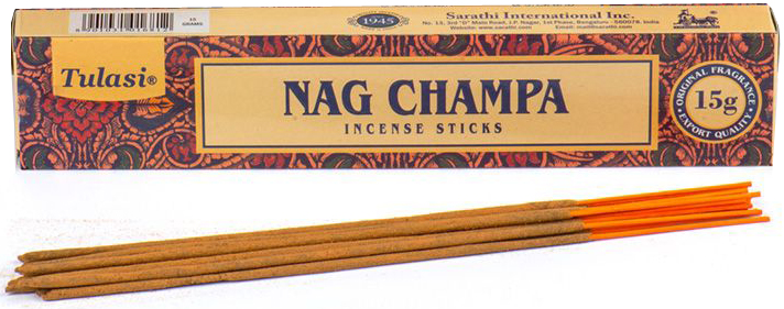 Tulasi Nag Champa Incense Sticks - 15g Pack