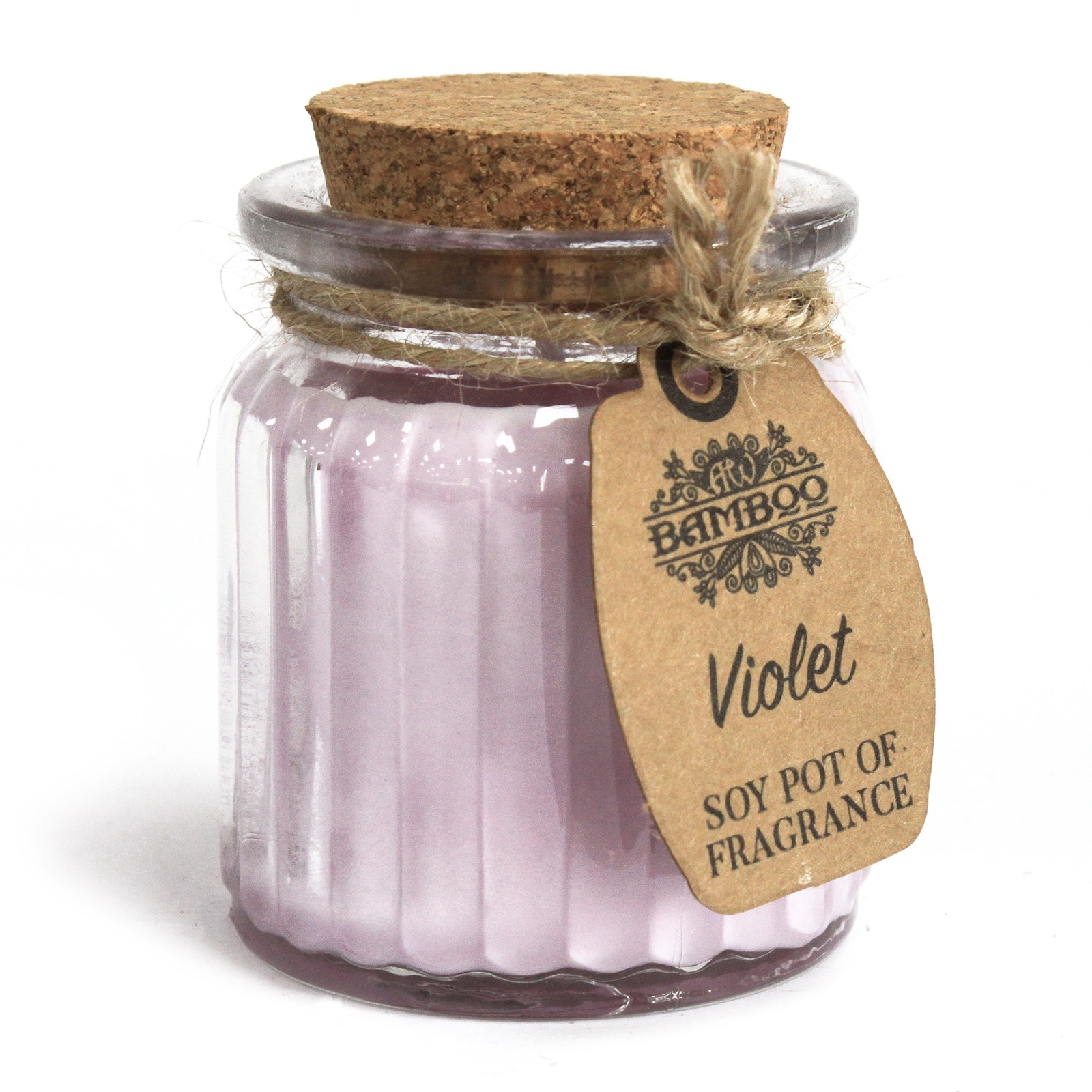 Violet Soy Wax Candle - Scented Pot Candle
